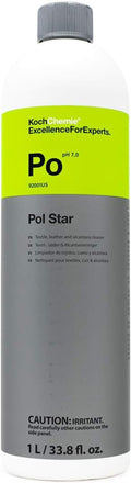 KOCHCHEMIE - Pol Star - Textile, Leather & Suede Cleaner; Natural Cleaner, Protection Formula; No Water Marks (1 Liter)