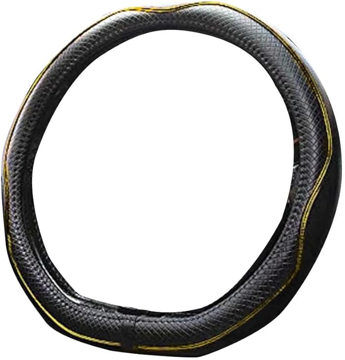 Mayco Bell Flat Bottom Steering Wheel Cover Anti-Slip,Safety,Soft,Breathable,Durable,Full Surround,Comfortable Grip Microfibe