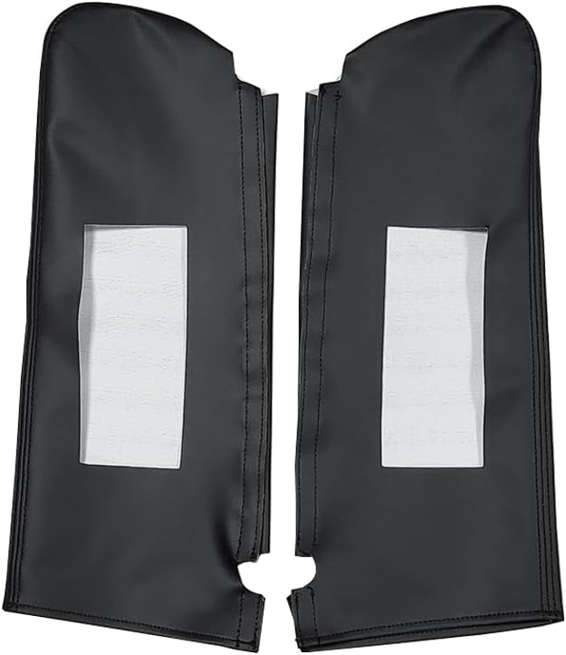 Car Sun Visor Cover Pair Fit for Chevy Tahoe Suburban Yukon 1995-1999, Microfiber Leather, Black