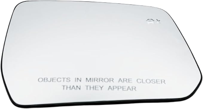 Right Passenger Side Heated Mirror Glass with Blind Spot Detection Compatible with 2017-2023 GMC Acadia, 2018-2023 Chevrolet Traverse, Replacement Without Auto-Dimming