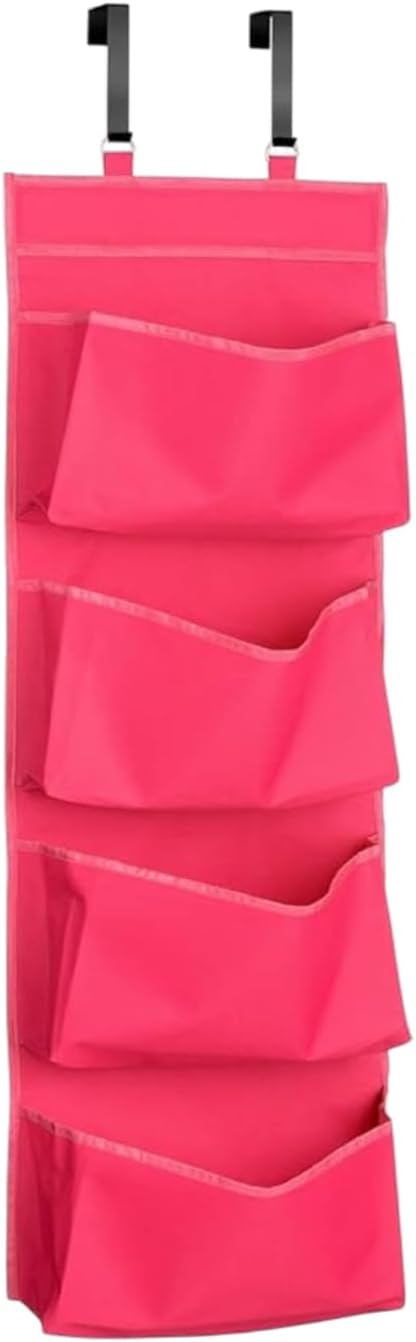 YNR Over Door Storage with 4 Pockets Strong and Durable, Hanging Wardrobe Storage Organiser Practical and Spacious, Hanging S