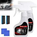 Automotive Headlamp Restoration Fluid Kit, Headlight Restoration Kit Car Headlight Restorer with Sponge and Towel, Headlight Cleaner and Restorer Kit for Car (2pcs)