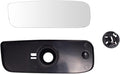 TRQ Passenger Side Lower Convex Mirror Glass Snap-On Compatible with 2012-2018 Nissan NV1500 NV2500 NV3500 Van Non-Tow