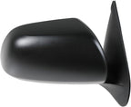 TRQ 2 Piece Driver and Passenger Side Mirror Assembly Set Manual Adjustment Non-Heated No Memory Textured Compatible with 201