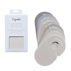 3 Sprouts Baby Closet Dividers 8-Piece Set Newborn to 2T - Double-Sided Organizer for Nursery Clothing Storage - Beige & Gray