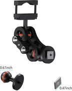 Backup Camera Monitor Mount, for 7/9 inch Display Screen, Dash Cam GPS, Aluminum Rearview Mirror Mounting Bracket for Reverse Camera Display