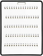 MICRO TEC Masonite Key Holder Wall Mount with 75 Spring-Lock Hooks 24" × 31-3/4" – Wall Mounted Key Organizer Board with Meta