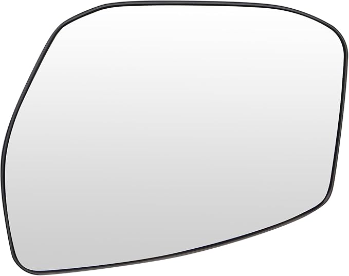 TRQ Driver Side Mirror Glass Snap On Clear Compatible with 2013-2018 Nissan Altima 2013-2019 Nissan Sentra