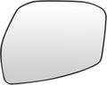 TRQ Driver Side Mirror Glass Snap On Clear Compatible with 2013-2018 Nissan Altima 2013-2019 Nissan Sentra