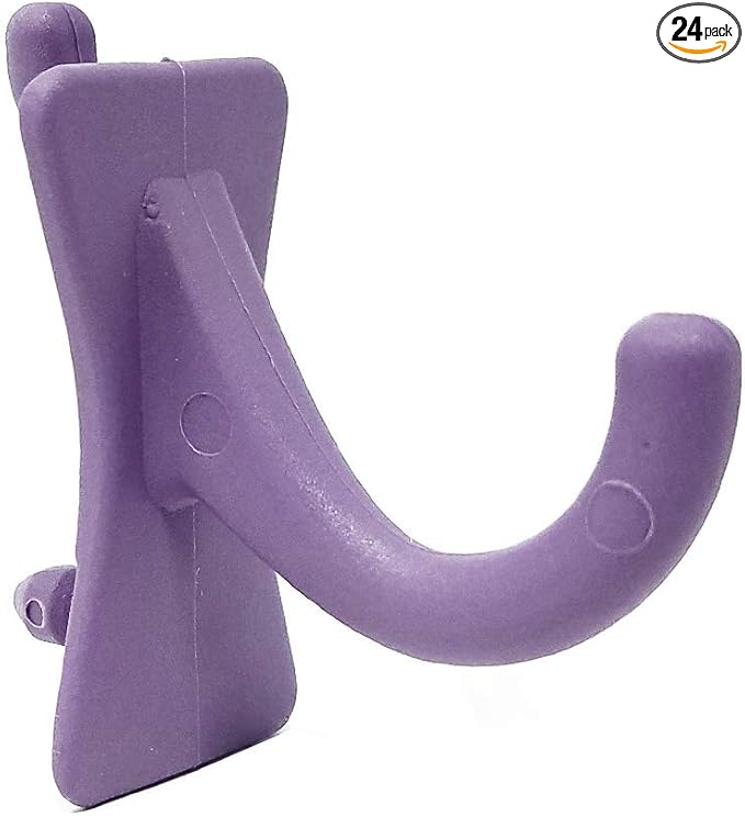 PegPro® J Hooks Kit for Standard “Wood Fiber” pegboard – Durable Plastic Pegboard Hooks - for Garage, Kitchen, Craft Room, an
