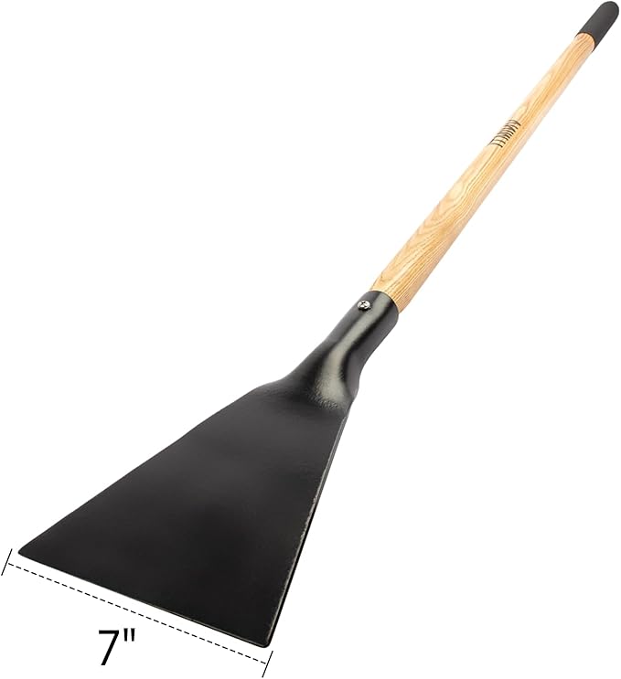 VNIMTI Ice Chopper for Driveway, Heavy Duty Ice Chopper Tool for Ice Removal with Wooden Handle, 56 Inches