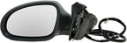 TRQ 2 Piece Driver and Passenger Side Mirror Assembly Set Electric Adjustment Heated No Memory Gray Compatible with 2006-2010