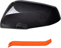 Left Driver Side Mirror Cover Cap Compatible with Toyota Rav4 2019-2023 With Turn Signal Glossy Black(NOT for LE & Hybrid LE)