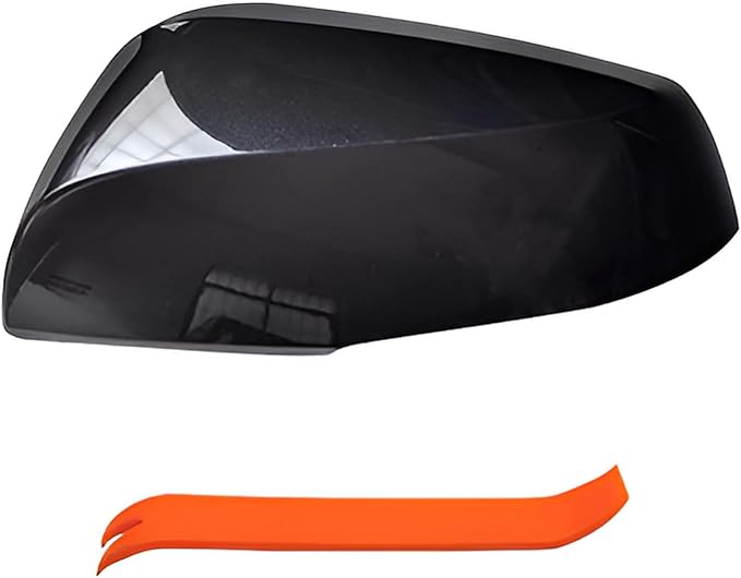 Left Driver Side Mirror Cover Cap Compatible with Toyota Rav4 2019-2023 With Turn Signal Glossy Black(NOT for LE & Hybrid LE)