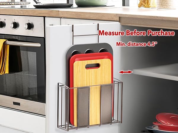Simple Houseware Over Cabinet Door Organizer, Mesh Bronze