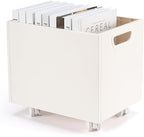 CINPIUK Rolling File Organizer with Wheels, Stackable Storage File Boxes, Portable Letter/Legal Size File Folder Box Book Box