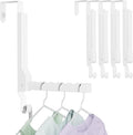 4 Pack Over The Door Hanger Folding Clothes Drying Rack, Folding Hanging Coat Rack for Indoor Laundry Room Compact Small Spac