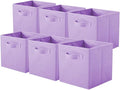 ShellKingdom Storage Bins, Foldable Fabric Storage Cubes And Cloth Storage Organizer Drawer For Closet And Toys Storage, 6 Pa