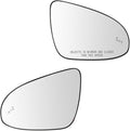 Replacement Blind Spot Detection Heated Mirror Glass LH RH Kit Pair for Toyota Camry
