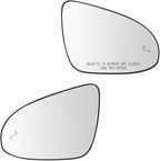 Replacement Blind Spot Detection Heated Mirror Glass LH RH Kit Pair for Toyota Camry
