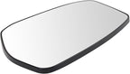 TRQ Driver Side Mirror Glass Snap On Clear Compatible with 2013-2018 Nissan Altima 2013-2019 Nissan Sentra