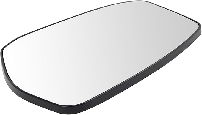 TRQ Driver Side Mirror Glass Snap On Clear Compatible with 2013-2018 Nissan Altima 2013-2019 Nissan Sentra
