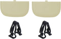 MOTOKU Pair Beige Iron Sun Visor Cover Cap and Clip Retainer Holder Kit for MKZ Fusion 2013-2016 Edge 2013-2024 Dune Tan Sunvisor