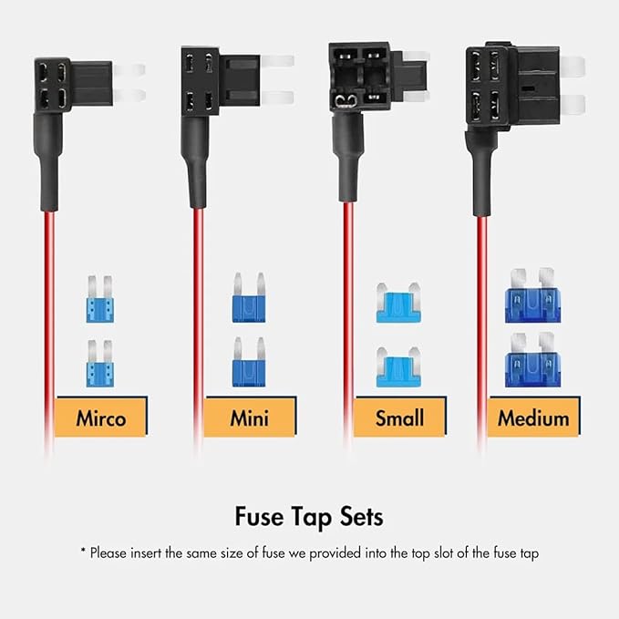 WOLFBOX USB C Hardwire Kit for G850PRO/G840S/G930/G850/G900/G840H/i07/i17/X5/X5 Duo/X3 Dash Cam, not Suitable for G890/G900 PRO/G900 Tripro, Parking Monitor with Multiple Size connectors