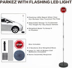 LED Light Parking Stop Sign,Smart Parking LED Garage Flashing Warning Stop Sign, Parking Assist LED Stop Sign Parking Assistant with Flashing Signal for Garage