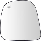 TRQ Exterior Mirror Glass Power Heated LH Compatible with Chevy Express GMC Savana