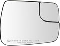 TRQ Passenger Side Heated Mirror Glass with Backing Plate Compatible with 2019-2021 Ram 1500