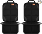 SMART ELF Car Seat Protector, 2Pack Seat Protector Protect Child Seats with Thickest Padding and Non-Slip Backing Mesh Pocket