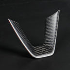 JSWAN Carbon Fiber Steering Wheel Panel Cover Fit for Tesla Refreshed Model 3 Highland Performance (2024+) Model Y Juniper (2025+) Steering Wheel Frame Trim Cover Accessories (Matte Twill Weave)