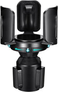 Car Cup Holder Expander, All Purpose Cup Holder Adapter with Adjustable Base, Auto Cup Organizer Expander Holder Compatible with 3.04" to 5.25" Bottles, Mugs, Drinks, Foods (1 PC)