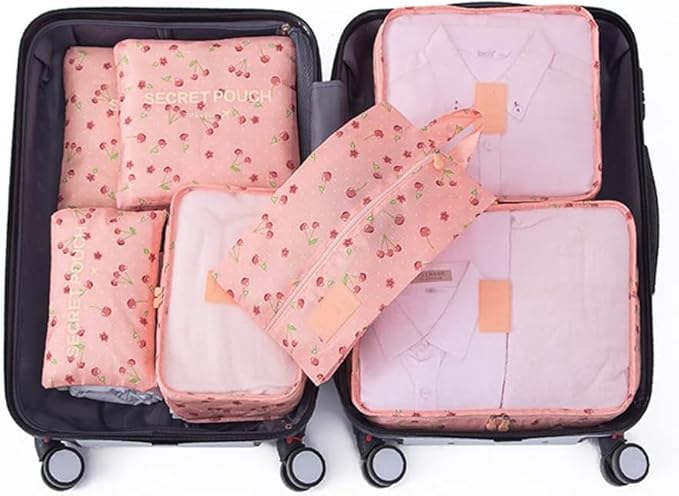 Packing Cubes for Suitcases - 7 Pieces,Light Packing Cubes for Travel, Suitcase Organizer Bags Set, Luggage Organizers for Su