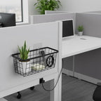 4 set Hanging Wall Basket Organizer,Over the Cabinet Door Wire Baskets for Organizing -Space-Saving Hanging Baskets for Organ