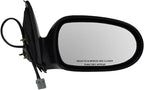 TRQ 2 Piece Driver and Passenger Side Mirror Assembly Set Electric Adjustment Heated No Memory Black Compatible with 2000-200
