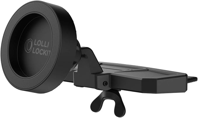 ENCASED LolliLockit CD Car Mount for Pop Phone Holder Grip, Magnetic Socket Holder (Patent Pending)
