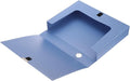 M&G File Organizer Box, Blue A4 Plastic Storage File Boxes File Folder Document Boxes Cabinet Archives Cases Boxes with Lid f