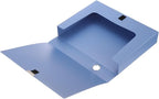 M&G File Organizer Box, Blue A4 Plastic Storage File Boxes File Folder Document Boxes Cabinet Archives Cases Boxes with Lid f
