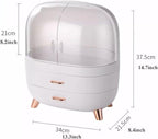 Makeup Organizer Box Cosmetic Display Cases,Makeup Organizer Box for Vanity, Storage Box Cabinet with Drawers and Transparent
