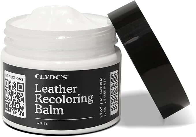 Clyde's™ Recoloring Balm | Non-Toxic Material Dye & Restorer for Furniture, Car Seats, & More | 23 Colors (White, 50ML)
