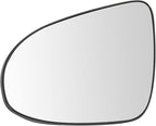 TRQ Driver Side Mirror Glass Snap On Clear Compatible with 2012-2014 Toyota Camry