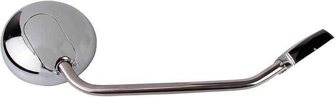 TRQ Driver Passenger Side Hood Mounted Mirror Manual Chrome Housing Compatible with 2013-2025 Kenworth T680