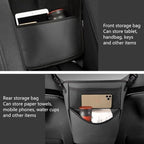 Tumecos Car Handbag Holder Between Seats Car organizer for Center Armrest Box Car Storage Bag Pocket Handbag Purse Holder for Storage Large capacity multifunctional wear resistant(Gray)