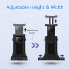 MACHSWON Universal Car Phone Holder Bracket for CD Slot, Adjustable Tablet Holder Stand for Car, Compatible with iPhone, iPad, Samsung 4-12" Devices
