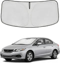 Windshield Sun Shade for Honda Civic 2006-2015 Sunshade Front Window Shade Custom Fit Civic Accessories Sun Visor Foldable Shade Blocks UV Rays Accessories