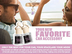 C Classy Car Air Freshener Hanging 2 Pack, Vanilla Amber Essential Oil Diffuser for Cars, Long-Lasting Fragrance, Cute Car Ac