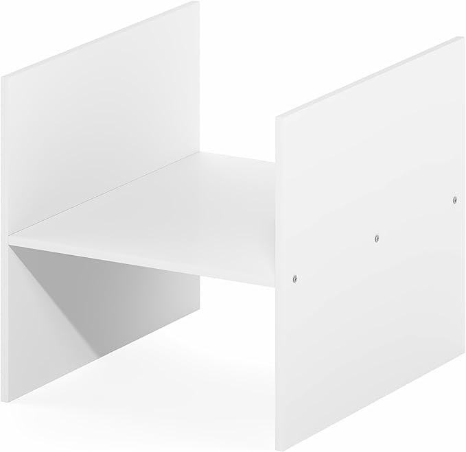 Furinno Cubicle Cube Insert, H-Shelf Cube Organizer, 2-Tier Shelf Accessory, Fits into Furinno Triple Thick Cubes, IKEA Kalla