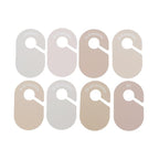 3 Sprouts Baby Closet Dividers 8-Piece Set Newborn to 2T - Double-Sided Organizer for Nursery Clothing Storage - Neutral
